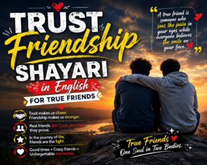 Friendship Shayari in English