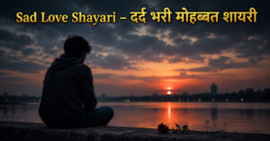 Sad Love Shayari – दर्द भरी मोहब्बत शायरी