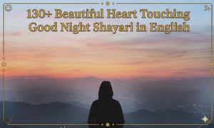 130+ Beautiful Heart Touching Good Night Shayari in English