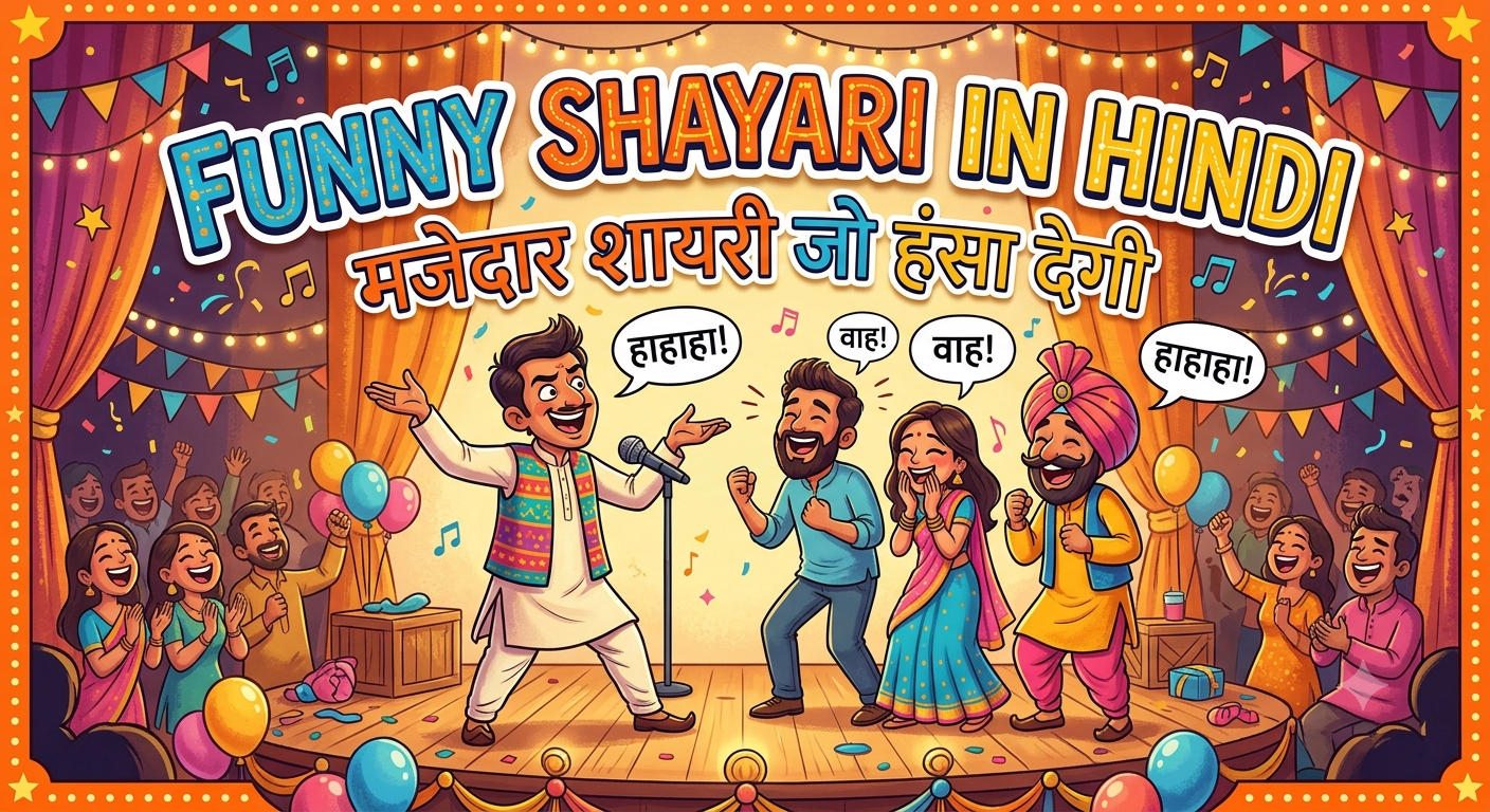 250+ Funny Shayari in Hindi – Hilarious & Comedy Shayari