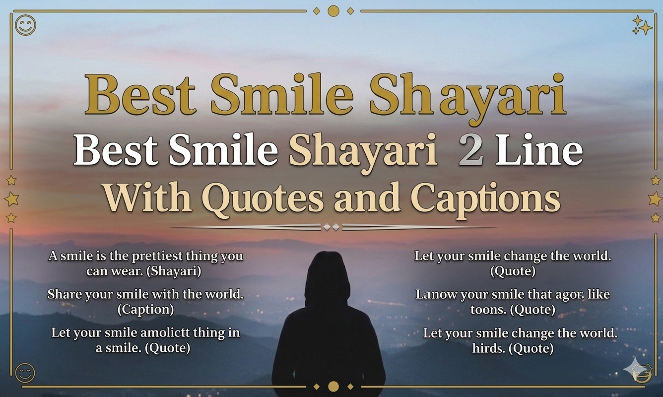 130+ Best Smile Shayari 2 Line English With Quotes and Captions