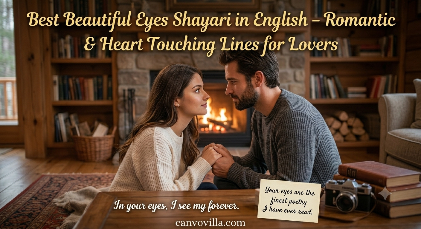 Best Beautiful Eyes Shayari in English – Romantic & Heart Touching Lines for Lovers