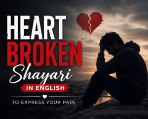 150+ Heart Broken Shayari in English to Express Your Pain 💔