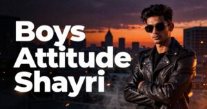 100+ Boys Attitude Shayari in Hindi – Royal, Killer & Stylish Status