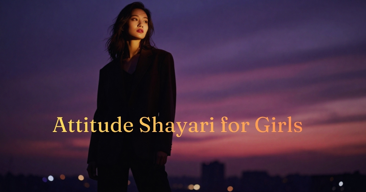 Best Attitude Shayari for Girls