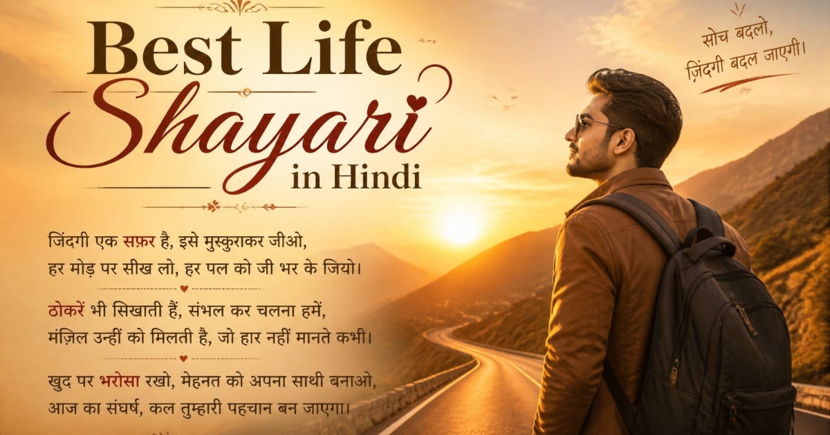150+ Best Life Shayari in Hindi | जिंदगी के सच और एहसासों की खूबसूरत शायरी