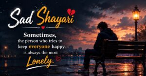 360+ Sad Shayari in English That Touch Your Broken Heart