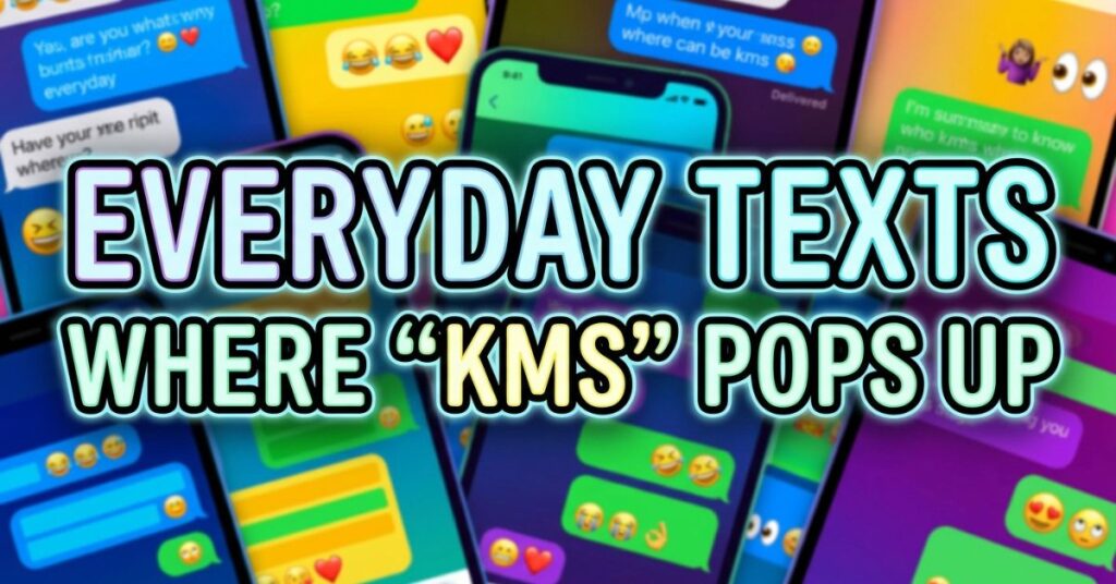Everyday Texts Where “KMS” Pops Up