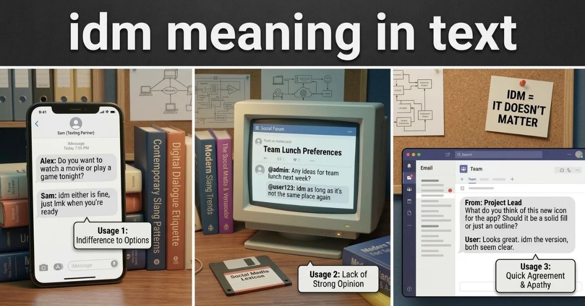idm meaning in text
